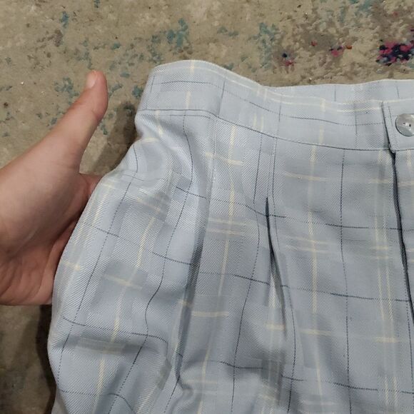 2 Piece Vintage Golf Outfit - Blue & Cream Jacket & Shorts - Picture 9 of 16